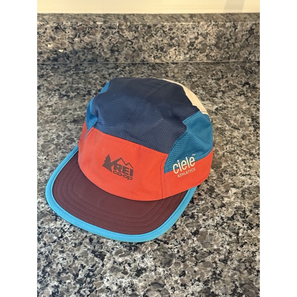 5 Panel Ciele X REI Co-op Coolwick Multicolored Athletic Hat Used In Great Shape